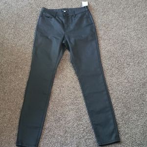 Halogen faux leather jeans